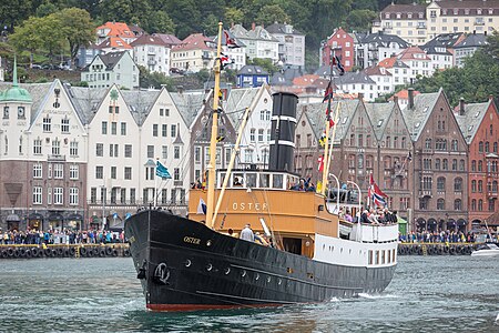 Das Schiff SS Oster in Bergen, von Tore Sætre