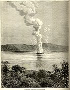 Ilopango volcano, 1891