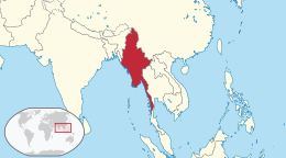 Karte von Myanmar