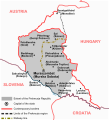 The map of the Mura/Prekmurje Republic (English)