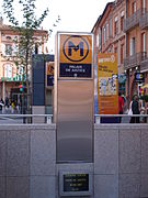 Entrée de la station de métro Palais de Justice