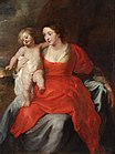 After Peter Paul Rubens. Madonna and Child . 1632-1699. oil on canvas medium QS:P186,Q296955;P186,Q12321255,P518,Q861259 . 159 × 119.5 cm (62.5 × 47 in). Warsaw, National Museum in Warsaw (MNW).