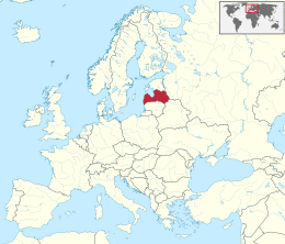 Map of Latvia