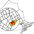 Locater map for North York, Ontario