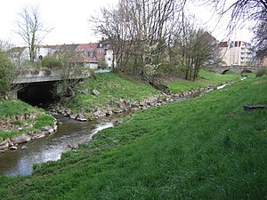 Mündung des Sendelbachs in den Mistelbach