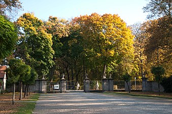 Der Bayreuther Hofgarten vom Neuen Schloss aus gesehen