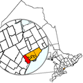 Locater map for Etobicoke, Ontario