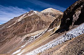 Summit of the Chachani, the highest of the three volcanoes above Arequipa