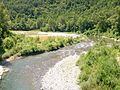 Il fiume Trebbia presso Gorreto, Liguria, Italia