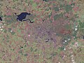 Minsk from space by NASA (adjusted projection), ~2005