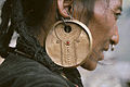 Man with septum and ear lobes piercing, Nepal