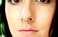 Septum piercing (ring)