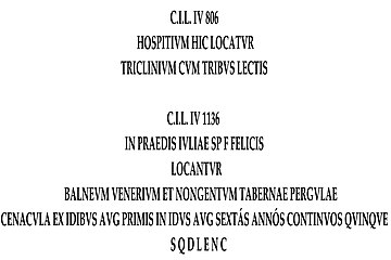 CIL IV Locationes