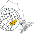 Locater map for East York, Ontario