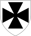 Cross pattée (straight armed) in heraldry