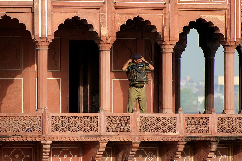 File:Keeping a watch on all those dangerous tourists (4570447319).jpg