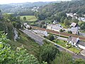 Le site de La Roche-Maurice : la vallée de l'Elorn, la route et la voie ferrée