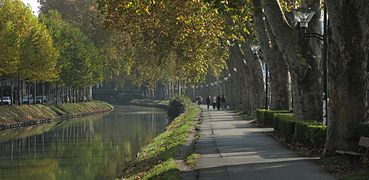 Canal du Midi près du pont des Demoiselles