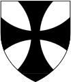 Cross pattée throughout in heraldry