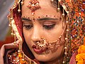 Woman with nostril piercing, India