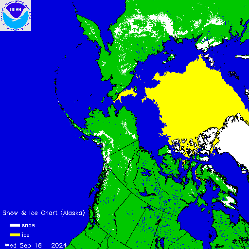 Yesterday Alaska Snow & Ice Chart