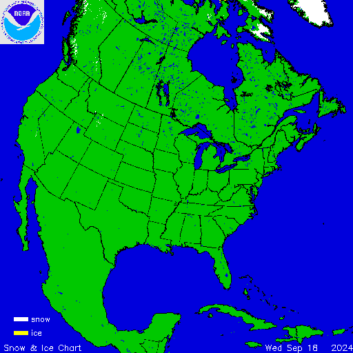 Yesterday U.S. Snow & Ice Chart