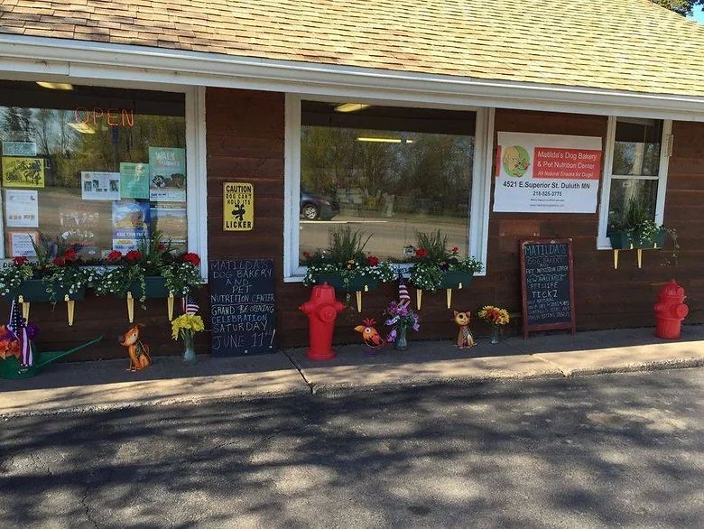 front door of matilda's dog bakery