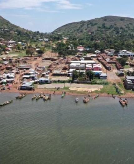 village by the sea in East Africa