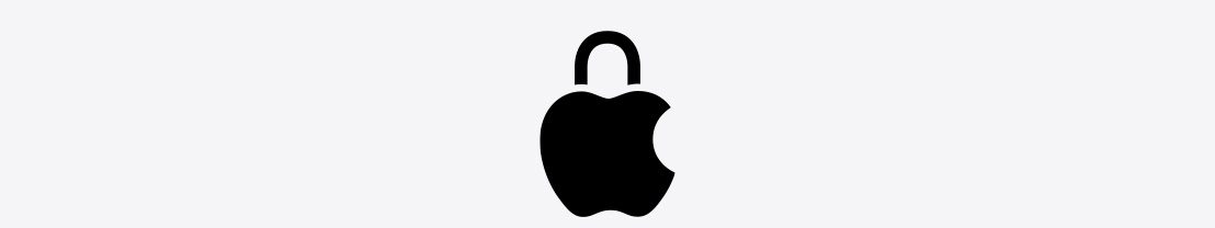 개인정보 보호를 상징하는 Apple 로고
