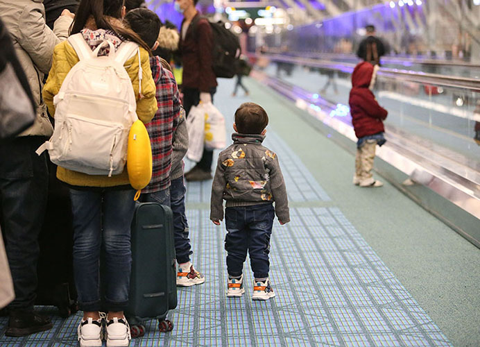 Afghans arrive at Vancouver airport