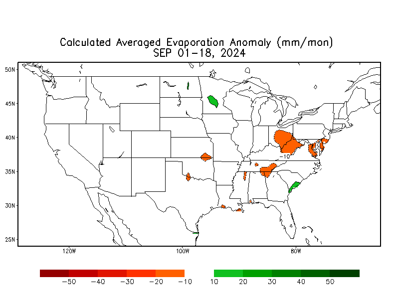 Daily Anomaly Evaporation (mm)