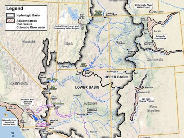 Colorado River Basin map