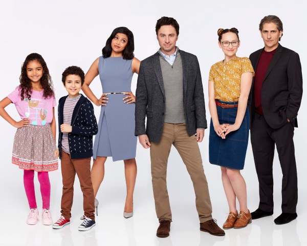 START UP - ABC's "Start Up" stars Audyssie James as Soraya, Elisha Henig as Ben, Tiya Sircar as Rooni, Zach Braff as Alex, Hillary Anne Matthews as Deirdre and Michael Imperioli as Eddie. (ABC/Craig Sjodin)