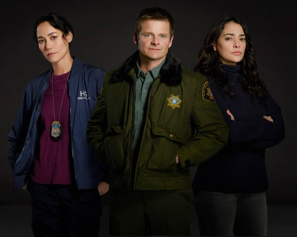 THE CROSSING - ABC’s "The Crossing" stars Sandrine Holt as Emma, Steve Zahn as Jude and Natalie Martinez as Reece. (ABC/Bob D'Amico)