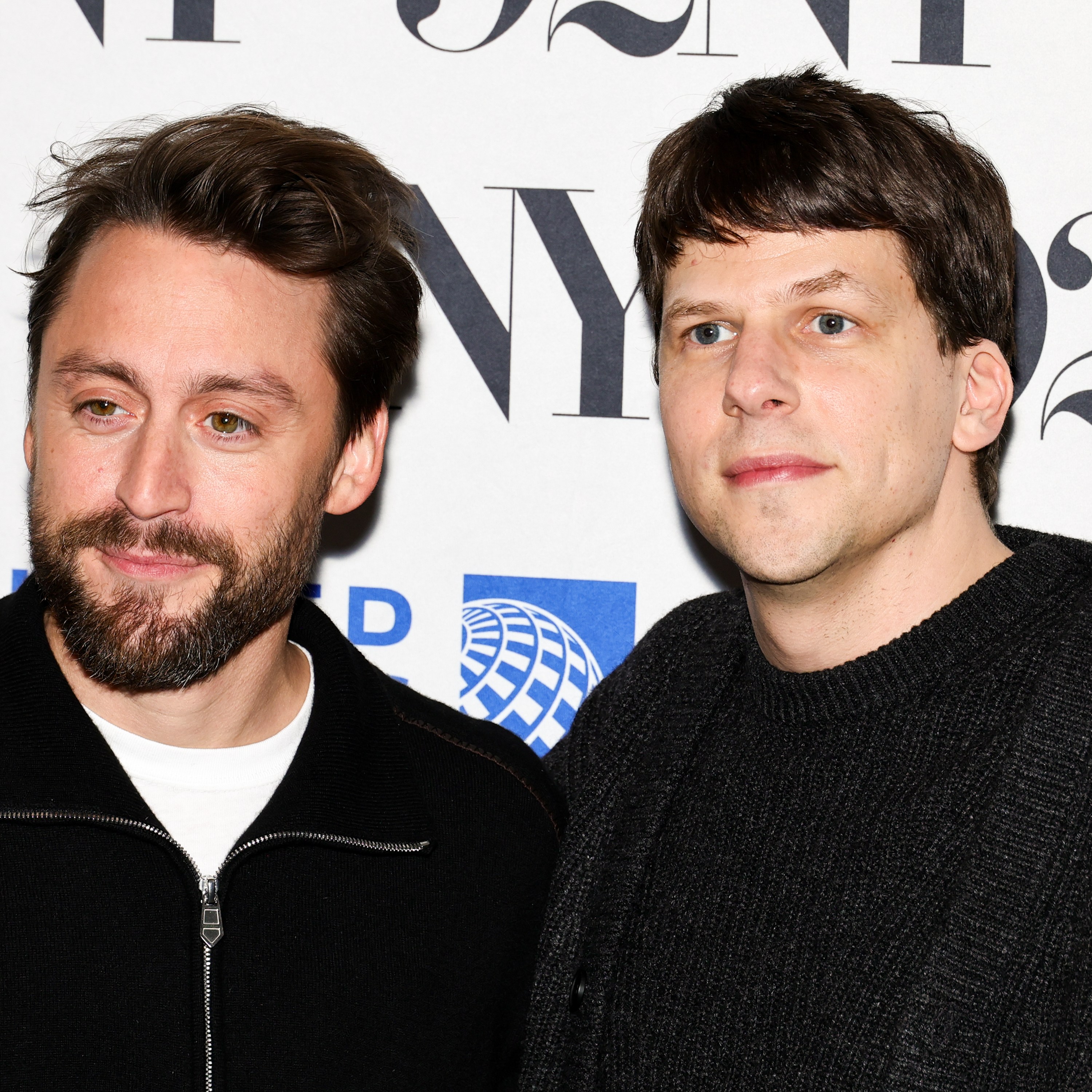 NEW YORK, NEW YORK - OCTOBER 16: Kieran Culkin and Jesse Eisenberg attend a conversation with Annette Insdorf at 92NY on October 16, 2024 in New York City. (Photo by Arturo Holmes/Getty Images)