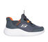 Skechers Slip-ins: Bounder - Brisk-Burst, CHARCOAL / ORANGE, swatch