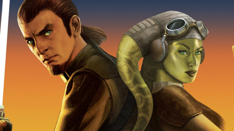 Kanan Jarrus and Hera Syndulla posed for battle on the book cover