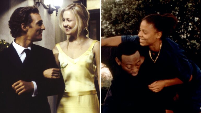 Matthew McConaughey and Kate Hudson in 'How to Lose a Guy in 10 Days'; Sanaa Lathan and Omar Epps in 'Love & Basketball'