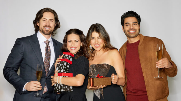 Chris McNally, Lyndsy Fonseca, Daniella Monet, Jag Bal in 'Holiday Crashers'